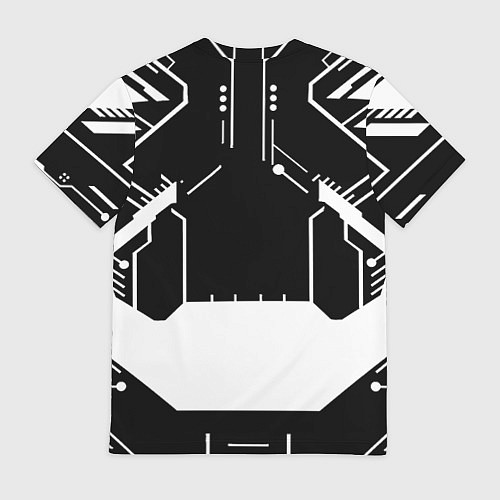 Мужская футболка Monster energy geometry / 3D-принт – фото 2