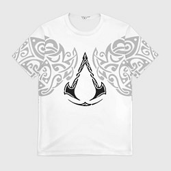 Мужская футболка Ассасин Крид - узор ворон