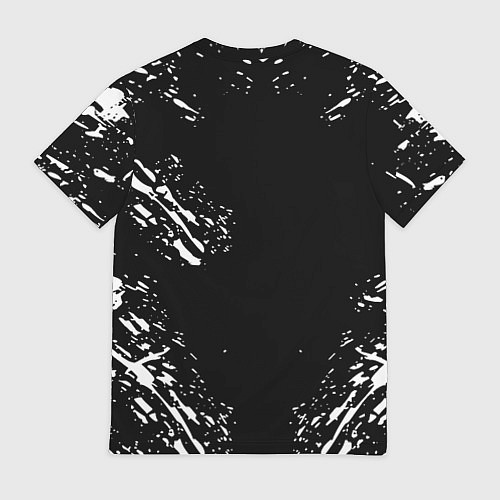 Мужская футболка Monster energy white splash / 3D-принт – фото 2