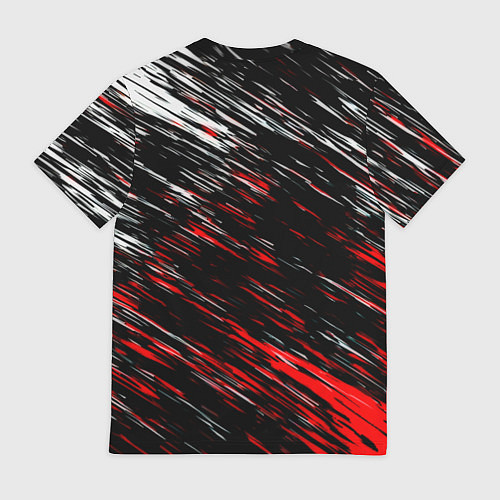 Мужская футболка Monster energy полосы красок / 3D-принт – фото 2