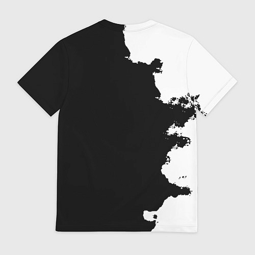 Мужская футболка Monster energy краски белые / 3D-принт – фото 2