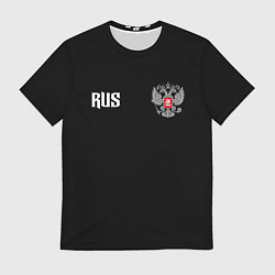 Мужская футболка Россия три полоски