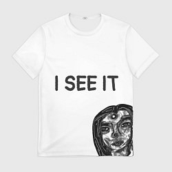 Футболка мужская I See it - для тех, кто давно уже всё понял, цвет: 3D-принт