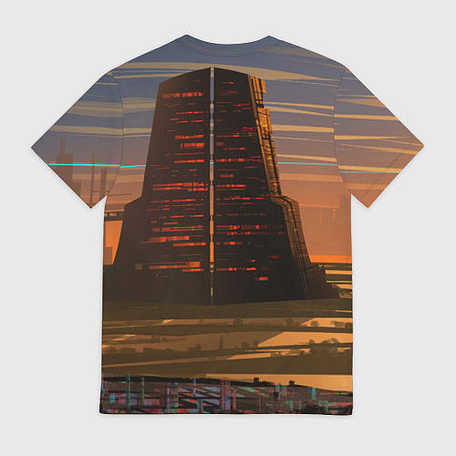 Мужская футболка Bones в халате с журавлями / 3D-принт – фото 2