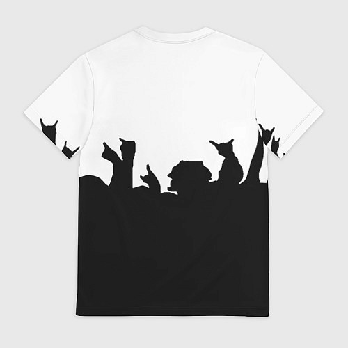 Мужская футболка Monster energy rock black / 3D-принт – фото 2