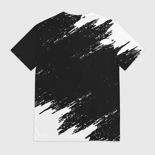 Мужская футболка Monster energy краски штрихи белые / 3D-принт – фото 2