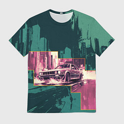 Мужская футболка Дрифтующий спорткар
