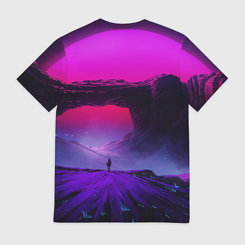 Мужская футболка A Journey on the planet / 3D-принт – фото 2