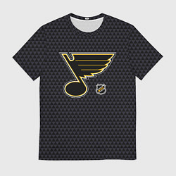 Мужская футболка Сент Луис Блюз - черные треугольники
