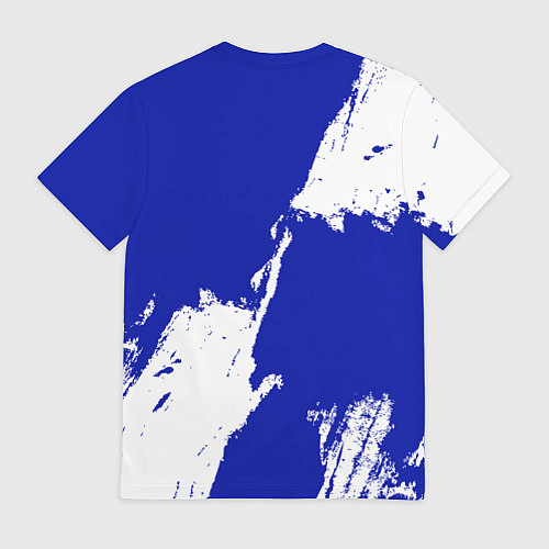 Мужская футболка Тампа Бэй Лайтнинг - синяя краска / 3D-принт – фото 2