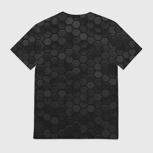 Мужская футболка Торонто Мейпл Лифс - темные соты / 3D-принт – фото 2