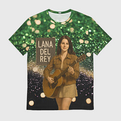Футболка мужская Lana Del Rey играет на гитаре, цвет: 3D-принт