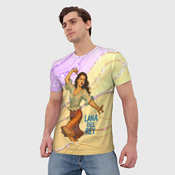 Футболка мужская Lana Del Rey танцует, цвет: 3D-принт — фото 2