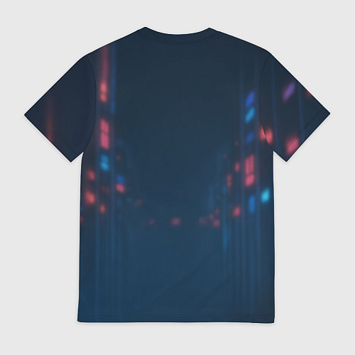 Мужская футболка Juice WRLD - Неоновый аниме арт / 3D-принт – фото 2