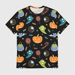 Футболка мужская Halloween black, цвет: 3D-принт