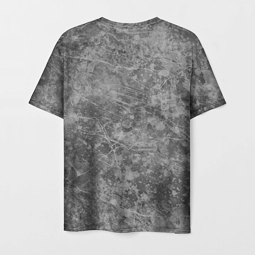 Мужская футболка Абстракция - grey polished chip / 3D-принт – фото 2