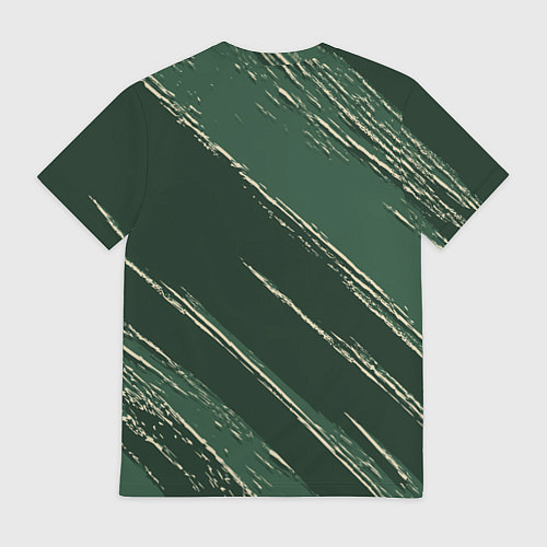 Мужская футболка Милуоки Бакс - линии с потертостями / 3D-принт – фото 2