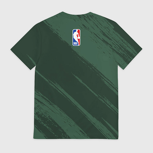 Мужская футболка Милуоки Бакс - цвета команды / 3D-принт – фото 2