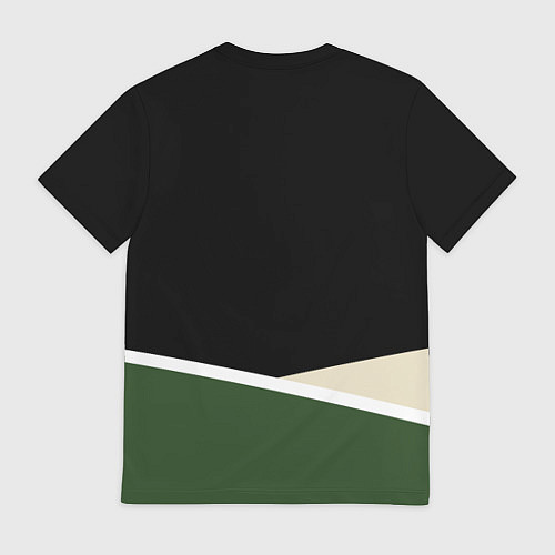 Мужская футболка Милуоки Бакс - линии / 3D-принт – фото 2