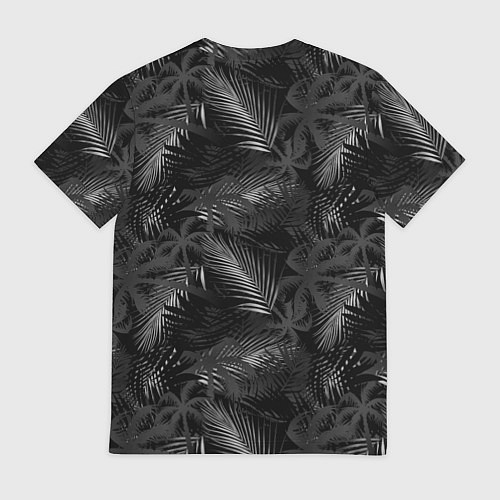 Мужская футболка Palm black and white / 3D-принт – фото 2