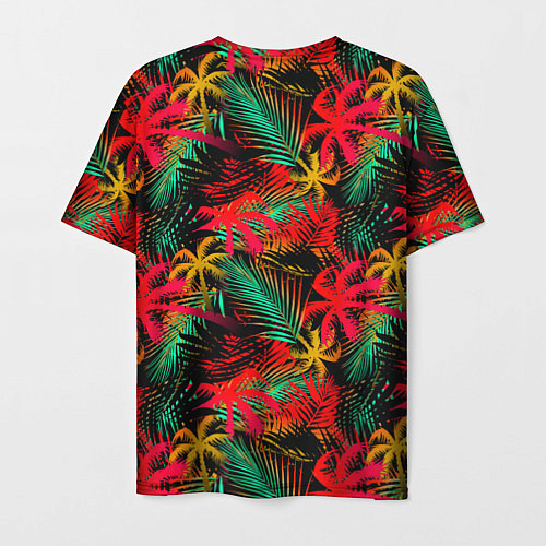 Мужская футболка Palm yellow red / 3D-принт – фото 2