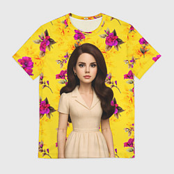 Футболка мужская Lana Del Rey образ куклы, цвет: 3D-принт