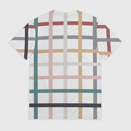 Мужская футболка Плетенка пастельная / 3D-принт – фото 2