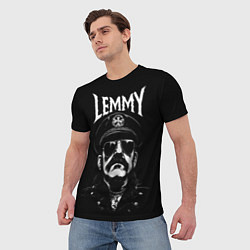 Футболка мужская Motorhead - lemmy, цвет: 3D-принт — фото 2