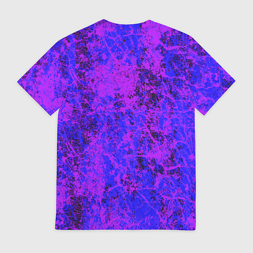 Мужская футболка Призрак самурай - неоновые краски / 3D-принт – фото 2