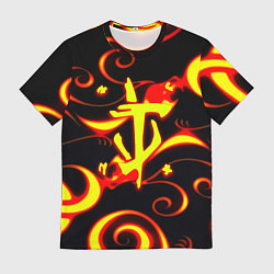 Мужская футболка Doom dragon steel fire