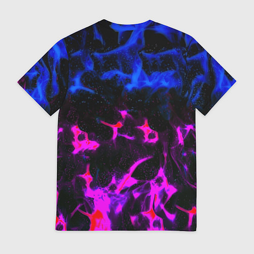 Мужская футболка Doom неоновый дым / 3D-принт – фото 2