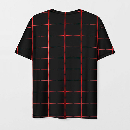 Мужская футболка Color black red crosses / 3D-принт – фото 2