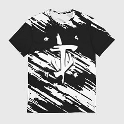 Мужская футболка Doom краски полосы