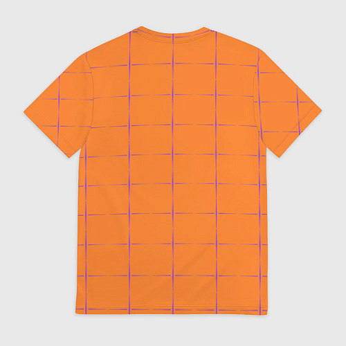 Мужская футболка Color orange stripe / 3D-принт – фото 2