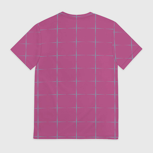 Мужская футболка Color pink stripes / 3D-принт – фото 2