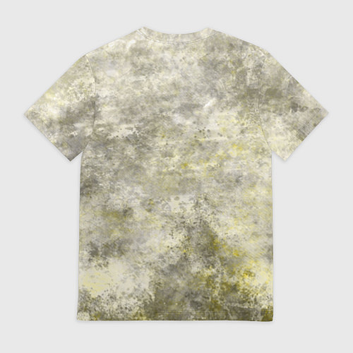 Мужская футболка Абстракция - yellow acidic liquid / 3D-принт – фото 2