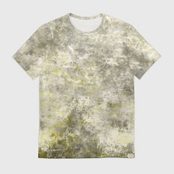 Мужская футболка Абстракция - yellow acidic liquid