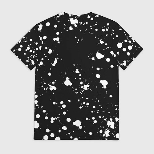 Мужская футболка Doom белые краски текстура / 3D-принт – фото 2