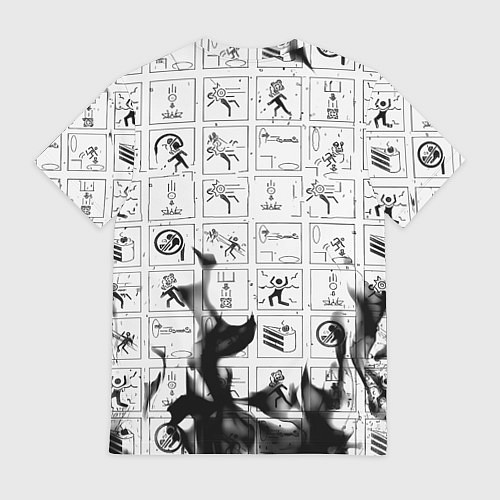 Мужская футболка Doom x portal fire / 3D-принт – фото 2