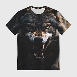 Футболка мужская Волчара, цвет: 3D-принт