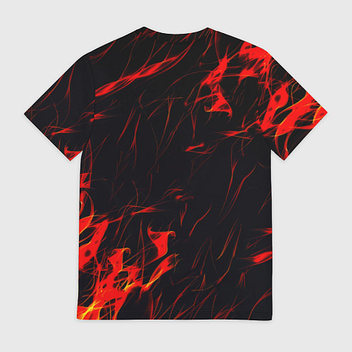 Мужская футболка Doom огненные искры / 3D-принт – фото 2