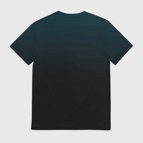 Мужская футболка Морская глубина в чёрном / 3D-принт – фото 2