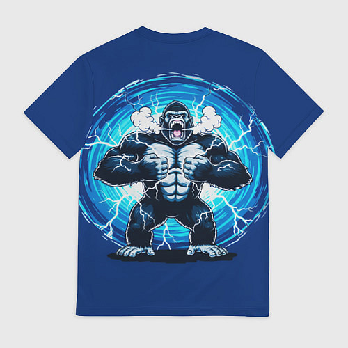 Мужская футболка Горилла показывает свою силу / 3D-принт – фото 2