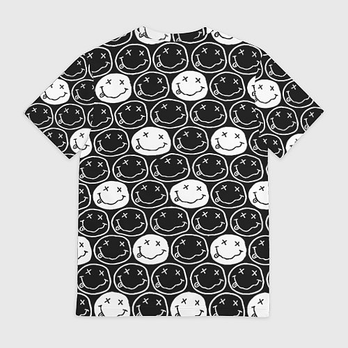 Мужская футболка Doom x nirvana pattern / 3D-принт – фото 2