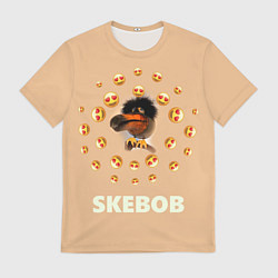 Футболка мужская Мем скебоб и смайлики, цвет: 3D-принт