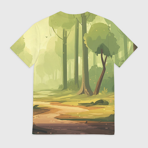 Мужская футболка Кавайная лисичка - аниме / 3D-принт – фото 2