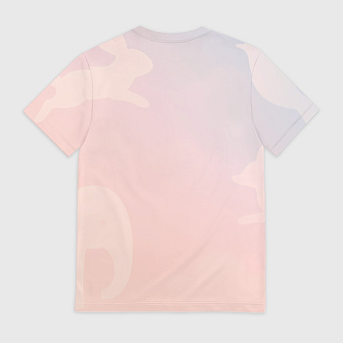 Мужская футболка Маленький слоненок с мороженым пускает пузыри / 3D-принт – фото 2