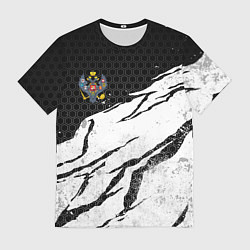 Футболка мужская Российская империя - потертости, цвет: 3D-принт