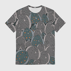 Мужская футболка Камбала паттерн