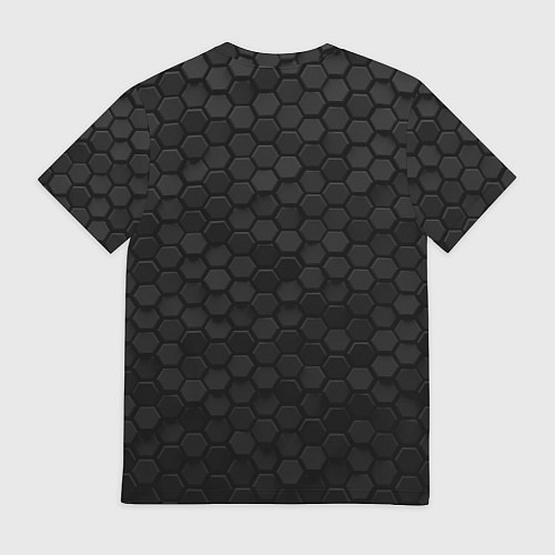 Мужская футболка Халф лайф - темные соты / 3D-принт – фото 2